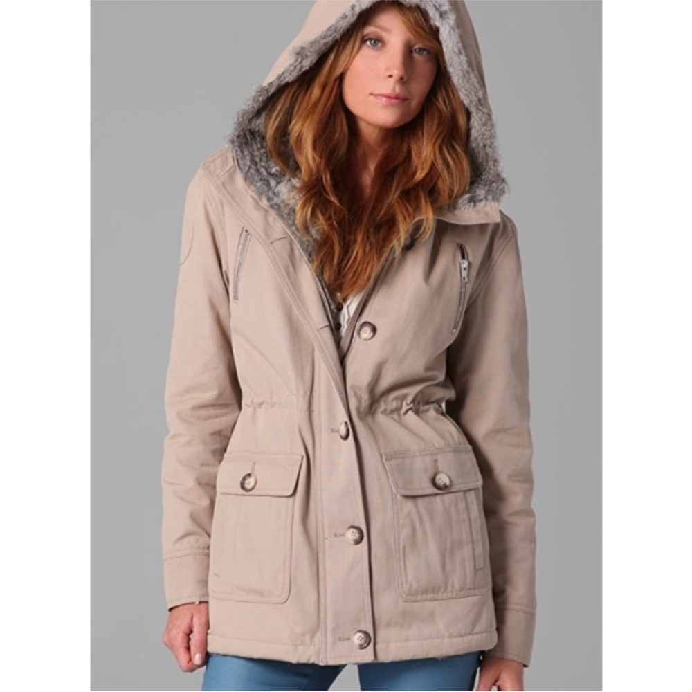 Torn by Ronny Kobo real fur parka jacket